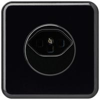 Presa tipo 23 INC basico BMI nero con morsetti a vite