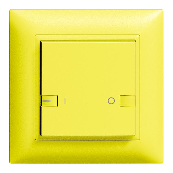 Poussoir ENC ZEP 1c/1t ON-OFF avec LED EDIZIOdue lemon