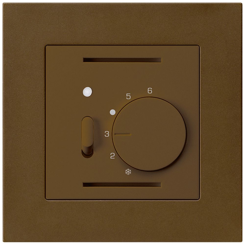 Thermostate d'ambiance ENC kallysto.pro brun avec interrupteur