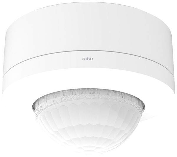 Détecteur de mouvement AP Niko M41HC 360° Slave 230V 18…53m IP54 blanc
