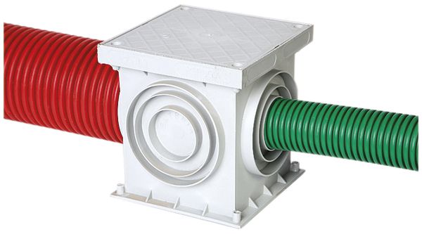 Boîte de sol KSR-Quadro 400×400 gris