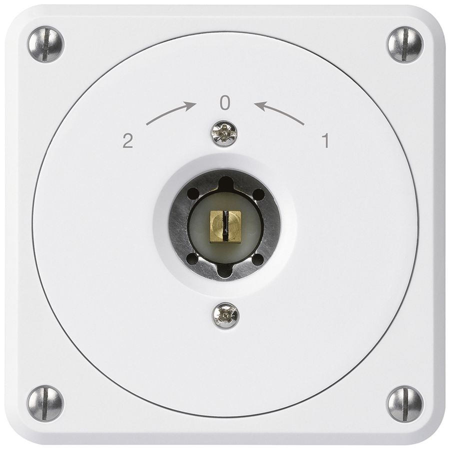 Contact pivotant à clé carrée ENC robusto blanc sans clapet inverseur combi