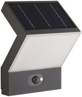 LED-Solar-Wandleuchte DOTLUX FLASHwall-sensor 3.5W 250lm 3000K IP54 grau