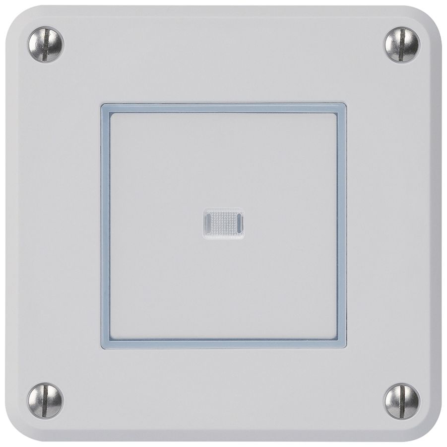 Contatto pulsante INC robusto IP55 2P grigio illuminato