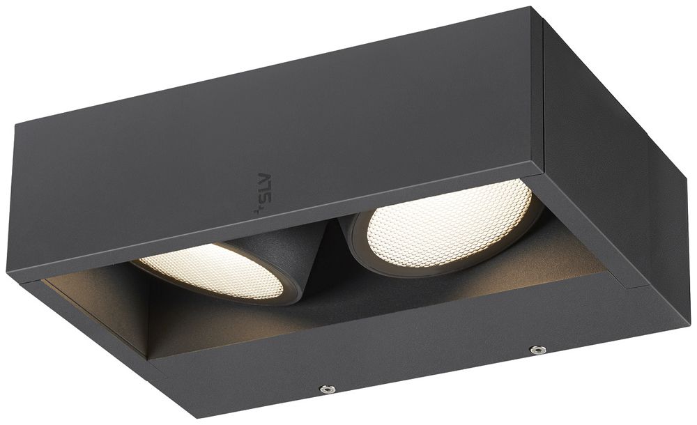 LED-Wandleuchte SLV ESKINA 27W 2200lm 830/840 IP65 direkt/indirekt 95° anthrazit