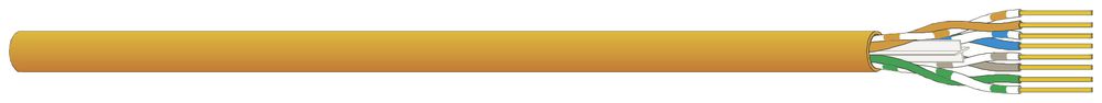 Datenkabel Dätwyler CU 692 4P U/UTP Kat.6A AWG23 FRNC B2ca 500m orange