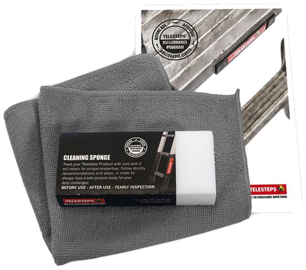Wartungs-Kit TELESTEPS mit Mikrofasertuch und Schwamm