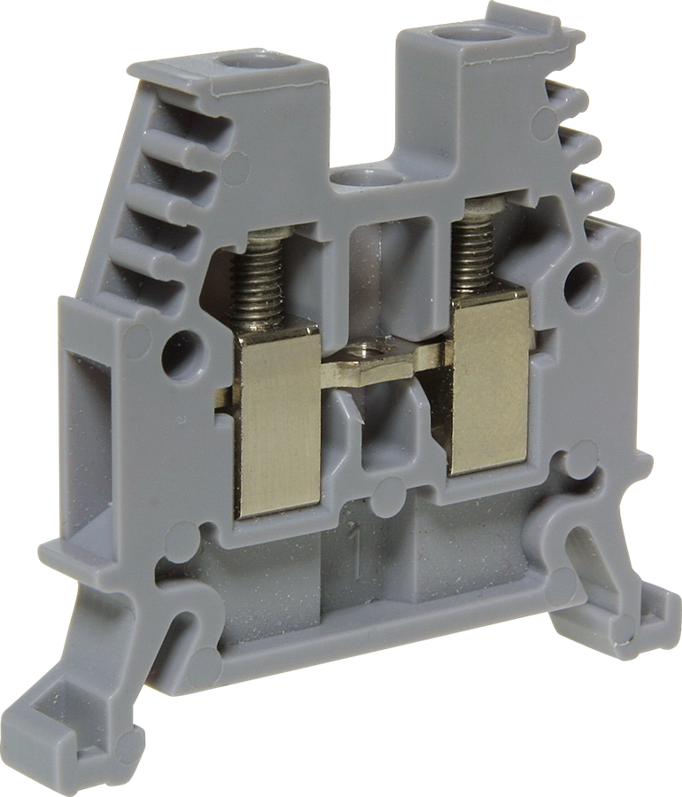 Borne de passage joignable WZ Ex 0.5…4mm² 32A 1000V vis 2×1 rail DIN 35mm gr