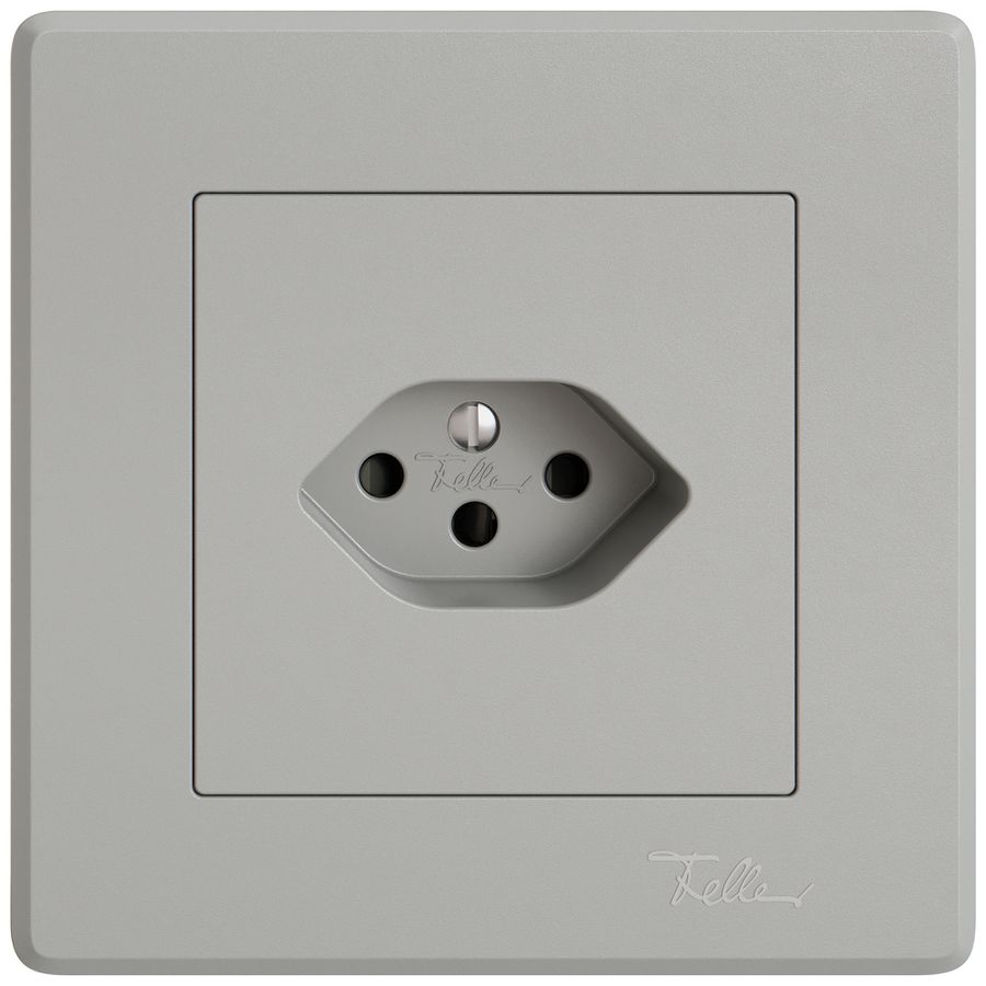 Prise ENC EDIZIO.liv SNAPFIX® 1×T13 avec shutter grc