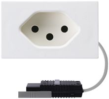 Prise INC type 13 FLF blanc adaptateur câble rond 5P L1