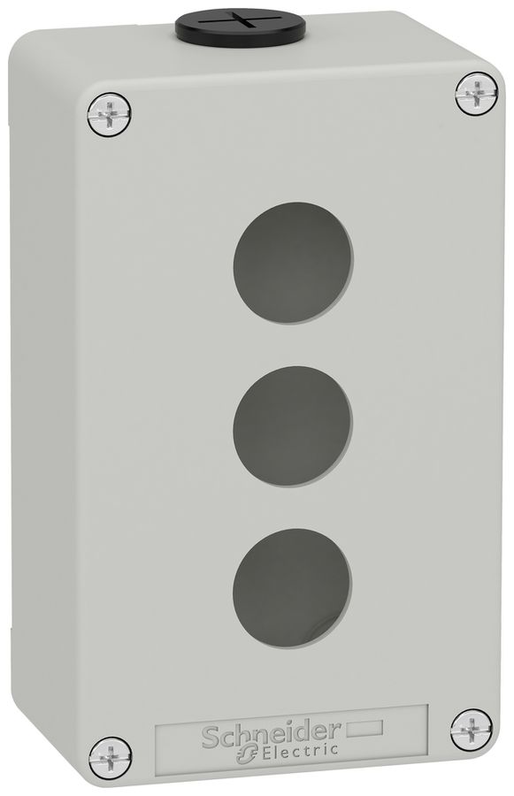 Coffret vide Harmony XAP boîtier saillie Ø22.5mm IP65/IP67 zinc gr 80×130×51.5mm