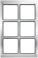 Scatola INC per citofono Hager elcom.modesta 3×2 2-fili c.cornice, acciaio preg.