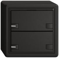 AP-Universaltaster EDIZIO.liv UNI SNAPFIX® 5…48V m.LED blau 2× 2-Tbed.sz