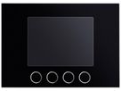 Frontplatte für Displaymodul Urmet Alpha, IP55, schwarz