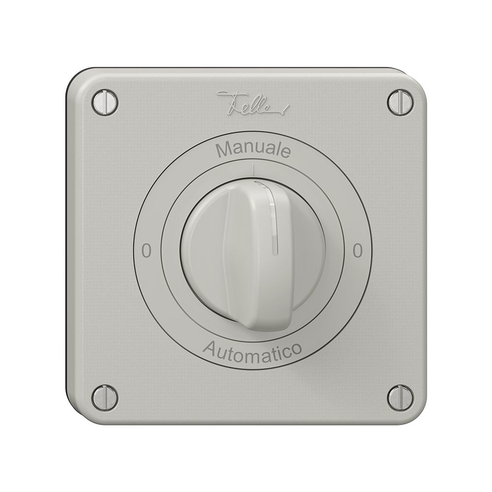 Interrupteur rotatif NEVO N.CO, 2/1 L, manette, KS, 0-Manuale-0-Automatico, grc