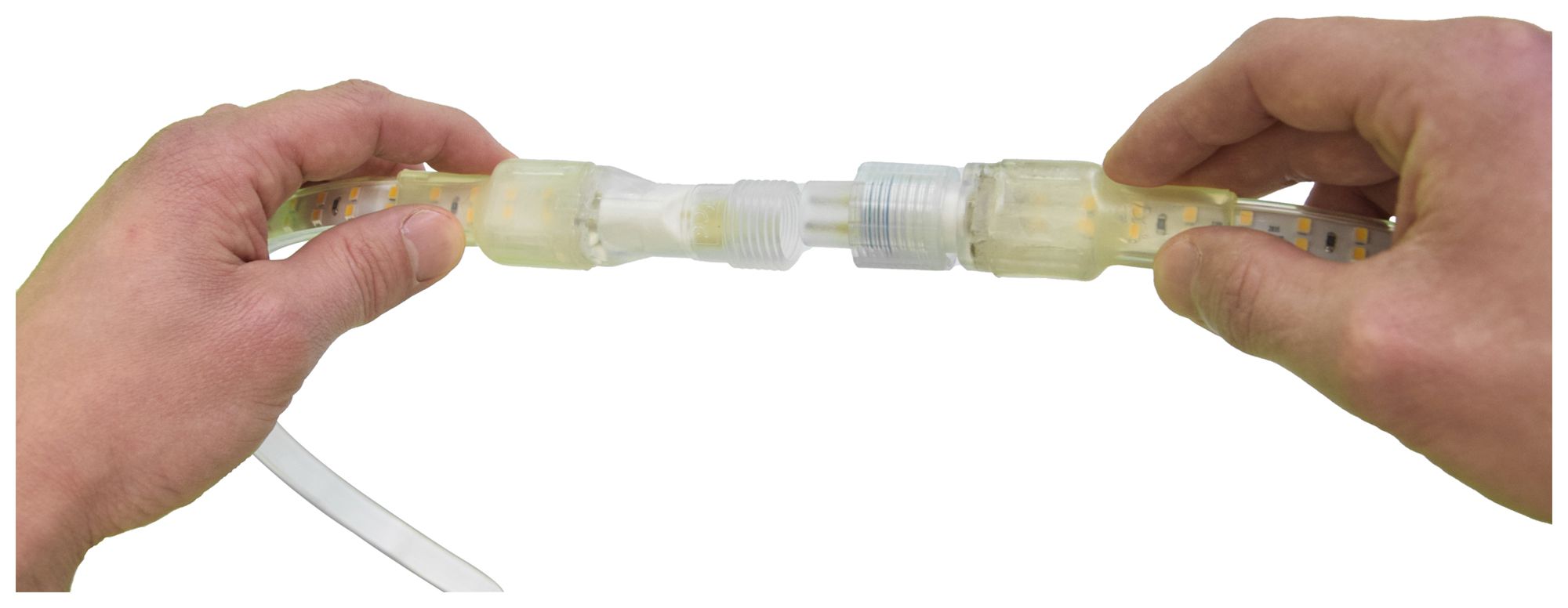 Ruban lumineux LED QUICKLED 240N IP65 240V 15W-1500lm/m 4000K 25m dévid.2-faces