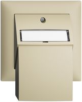 Kit montaggio ENC EDIZIOdue, con cappa di uscita dritta, per 2×RJ45, vanille