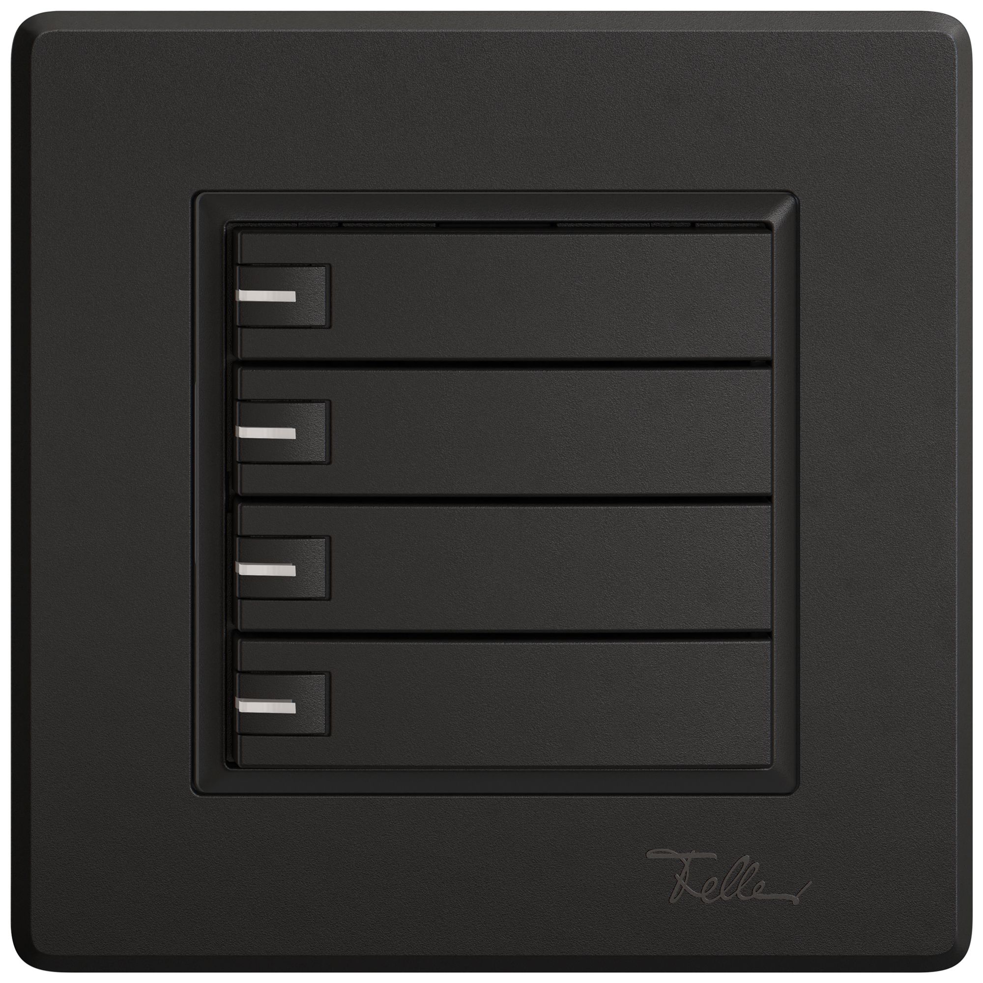 Poussoir universel ENC EDIZIO.liv UNI SNAPFIX® 12…48V a.LED bleu 4× comm.1T no