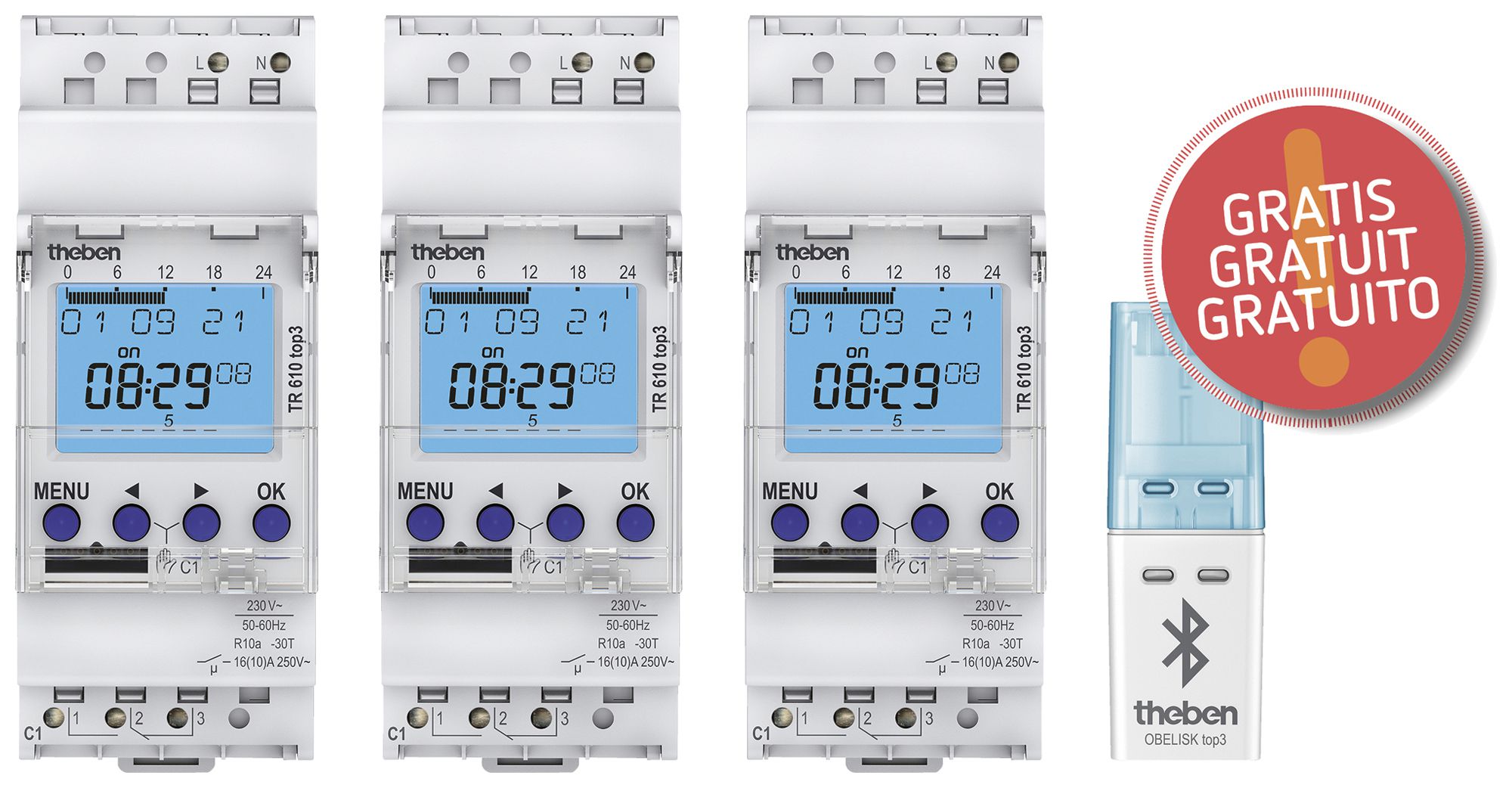 Aktionspaket Theben 3×TR 610 top3 +gratis OBELISK top3