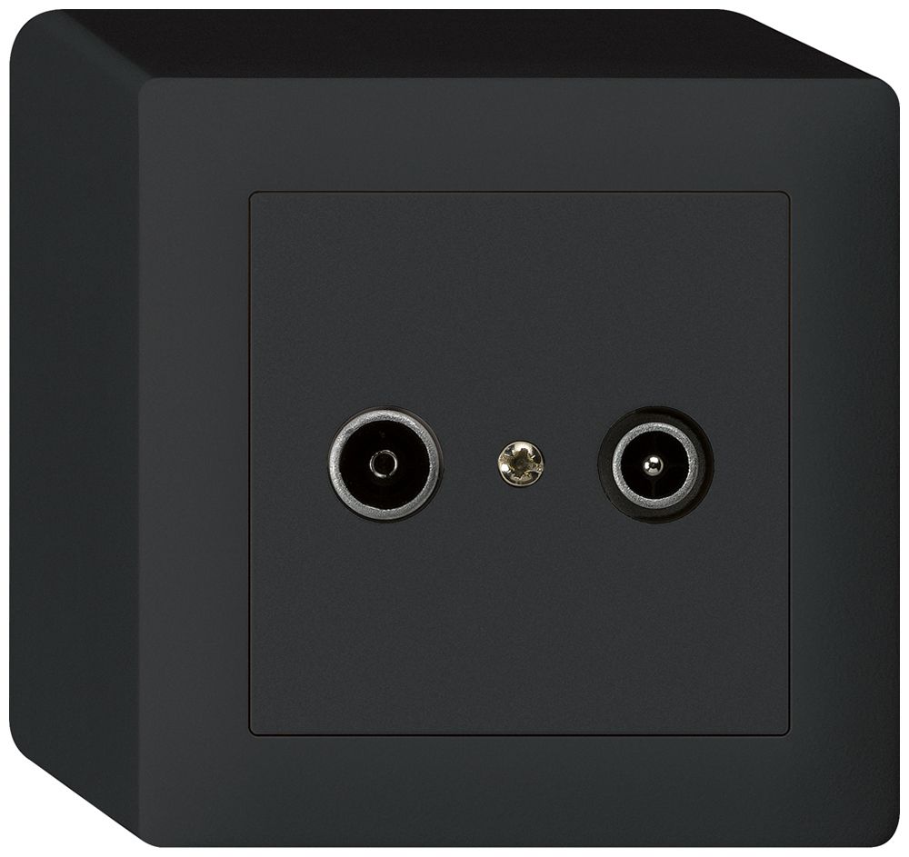 Prise de passage AP kallysto R/TV 23dB noir