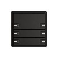 Pulsante KNX RGB EDIZIO.liv SNAPFIX® sensore temp.RGB-LED 6× com.1T ne