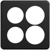 UP-Abdeckplatte STANDARDdue SNAPFIX® 2×2 2×Ø50 2×Ø58 150×150mm sz