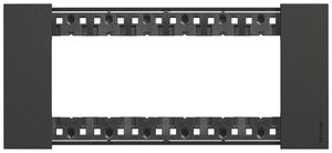 Cadre de recouvrement Living Now 6 modules 192.5×86mm black