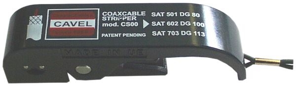 Outil à dénuder CS00 pour câbles coaxiaux