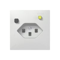 UP-FI-Steckdose SIDUS E T23 30mA weiss glänzend