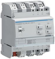 REG-Schaltaktor KNX Hager 4 Ausgänge 16A 2300W 195…253V IP20 4TE