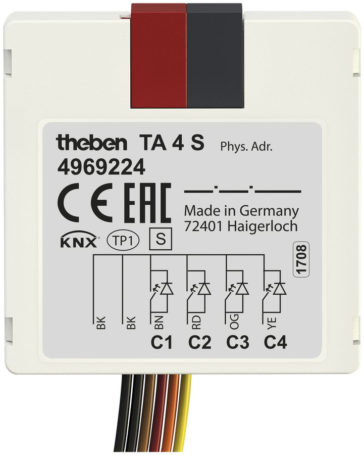 EB-Binäreingang Theben KNX 4-fach