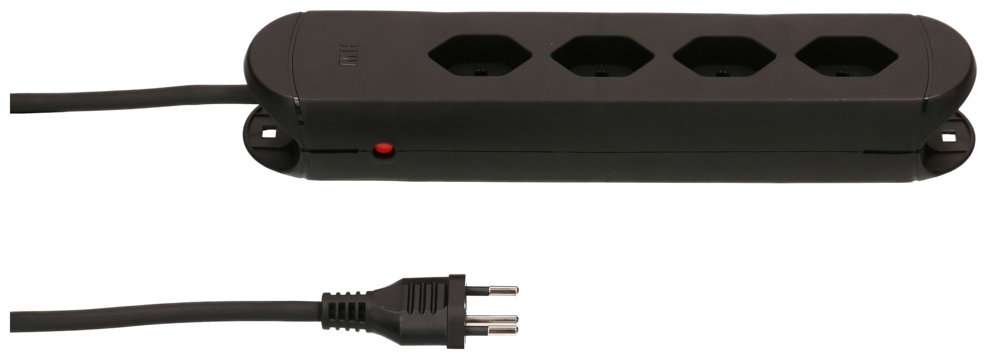 Steckdosenleiste MH Construct Line 4×T13 3m 3×1.5mm² IP20 schwarz