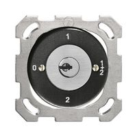 UP-Drehschalter FH 1/1P schwarz mit Sicherheitsschloss