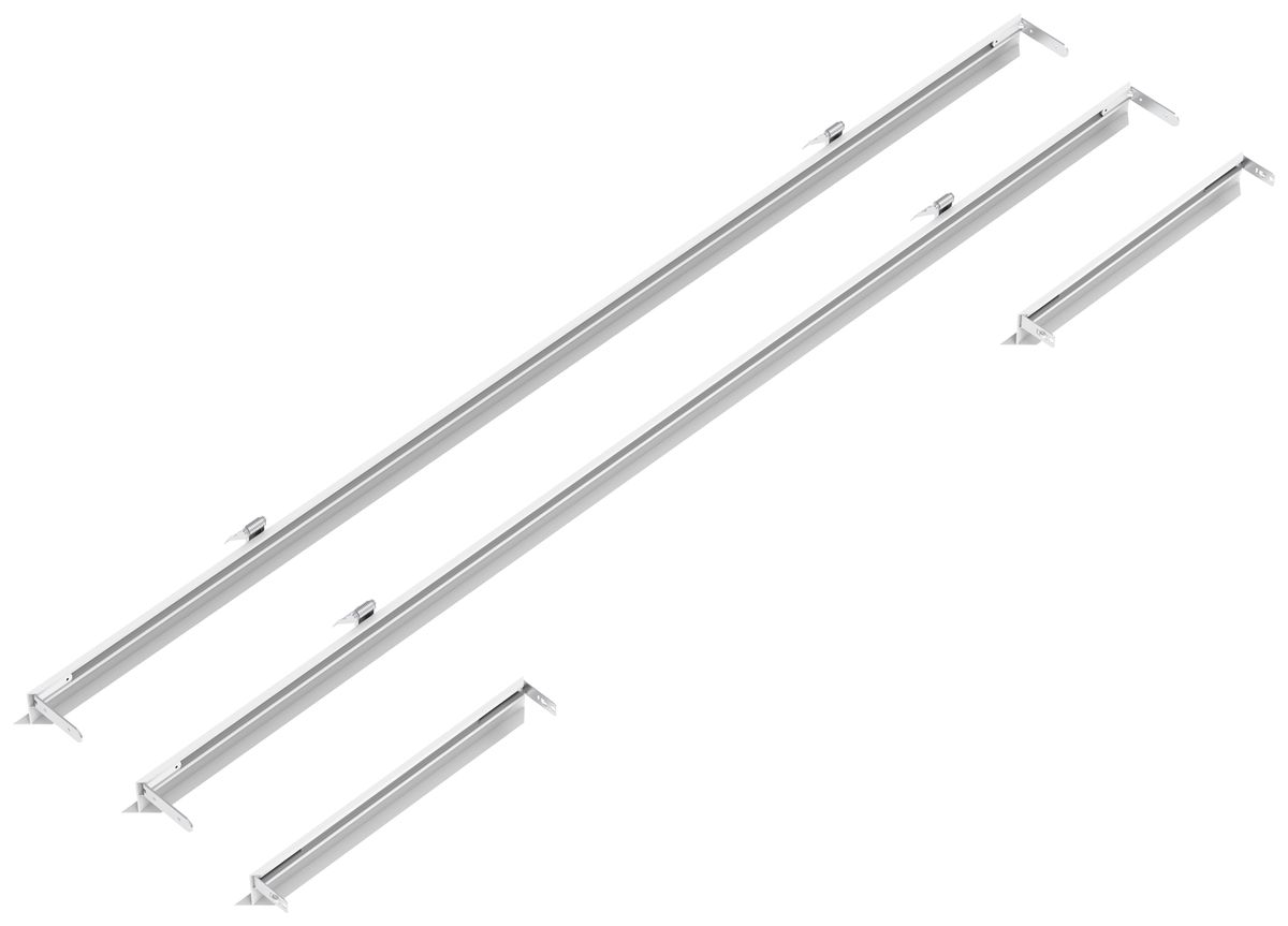 Einbaurahmen Sylvania Aluminium 1252×352×38mm weiss