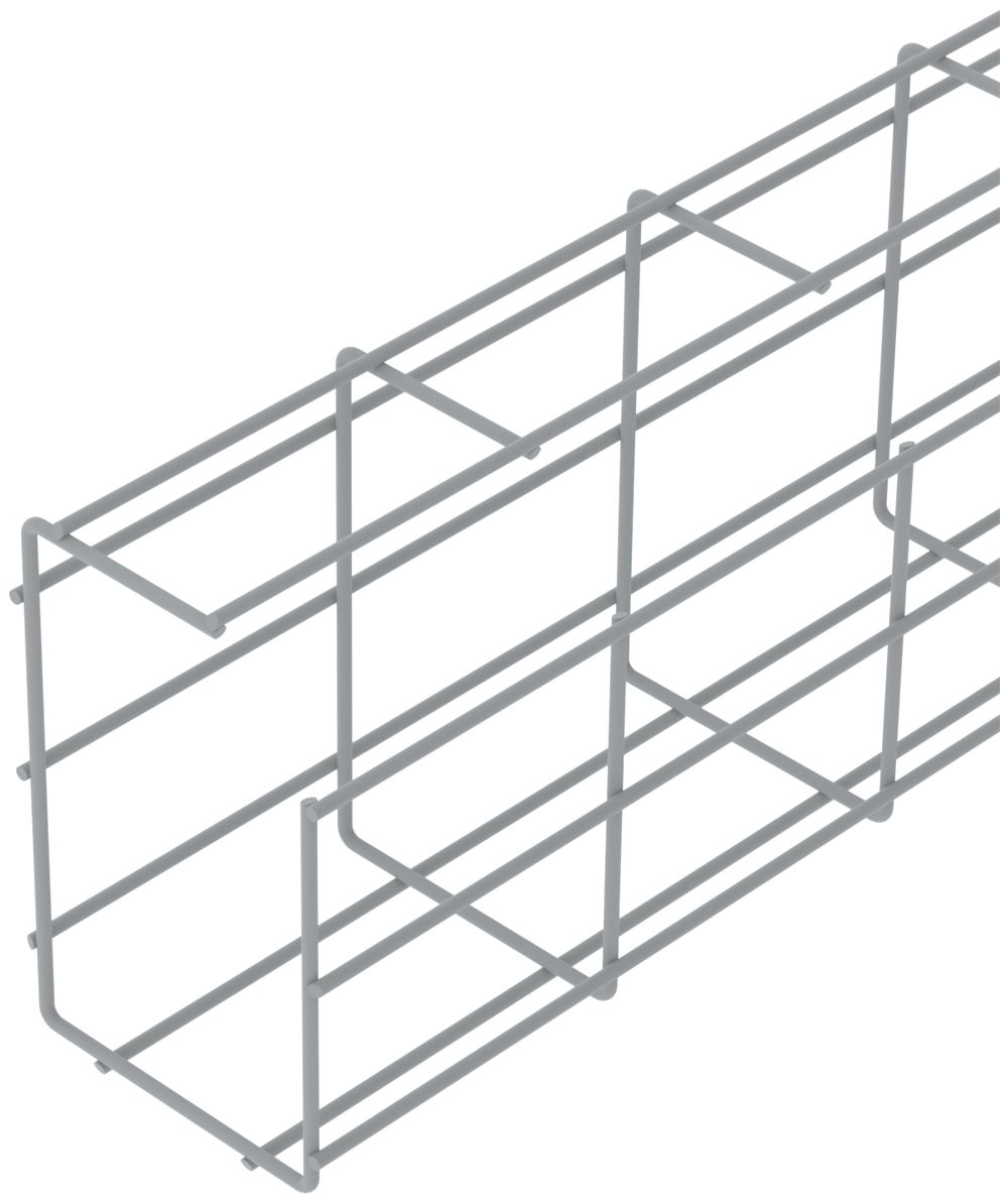 Canale a griglia Bettermann G-GR 150×100×3000mm, ac. NG-10, s.alogeni grc