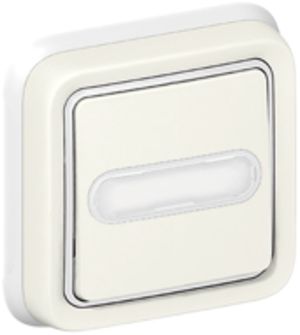 UP-Sonnerie-Leucht-Wipptaster PLEXO NO+NF weiss