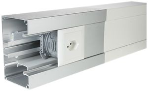 Canale parapetto Woertz 140×90mm con barra e materiale di connessione alluminio