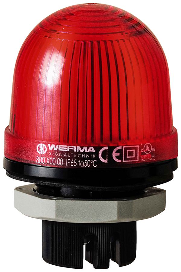 Lampe flash WERMA EM, 24VDC, rouge