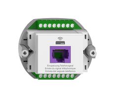 Rückführungsdose Feller BSE 1×RJ45 f.Swisscom VoIP, 8 polig, UTP, weiss