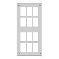 Montageplatte FH FLF 4×3 schwarz