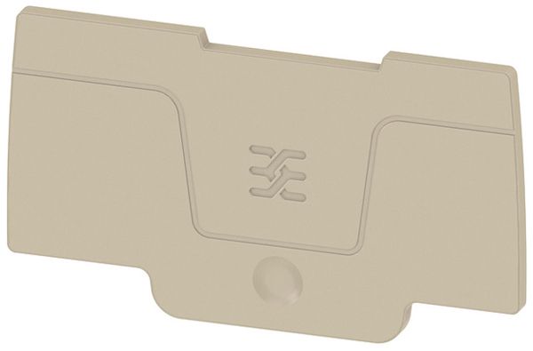 Piastra terminale Weidmüller SEP 2C 4mm² 2mm V0 beige