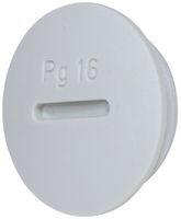 Verschlussstopfen Plica PS PG48 grau
