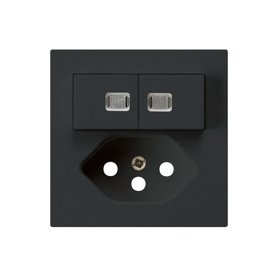 Kit frontale kallysto 60×60 nero con 2 lenti per combinazione S1/T13