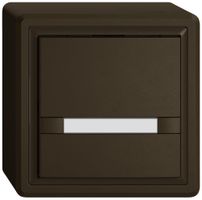 Pulsante universale AP EDIZIO.liv UNI SNAPFIX® s.LED 1× com.2T targ.ma