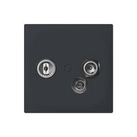 UP-Antennendose SIDUS TV-R-Daten 19dB/65 anthrazit