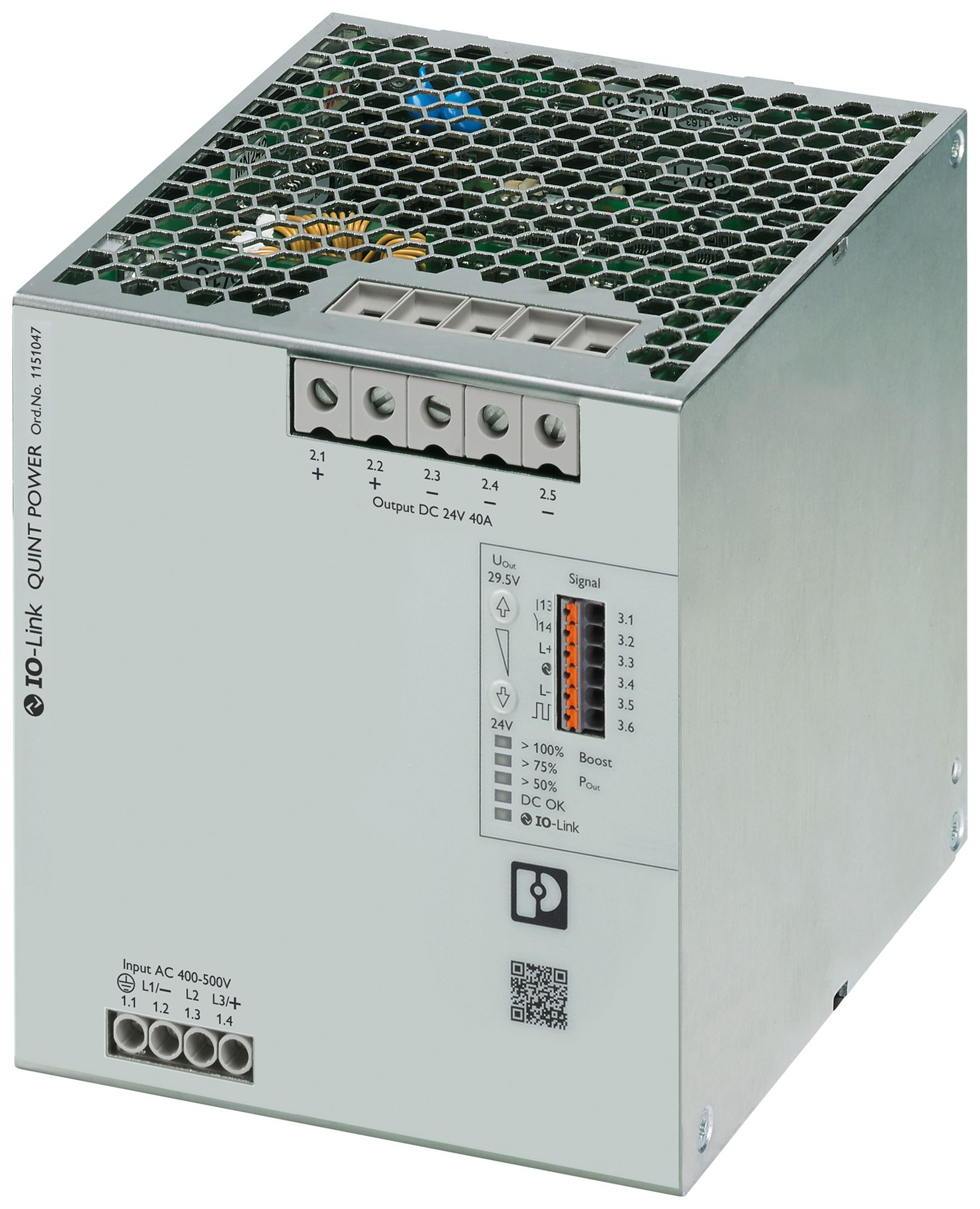 Schaltnetzteil PX QUINT4-PS/3AC/24DC/40/IOL 3L OUT:24VDC/40A