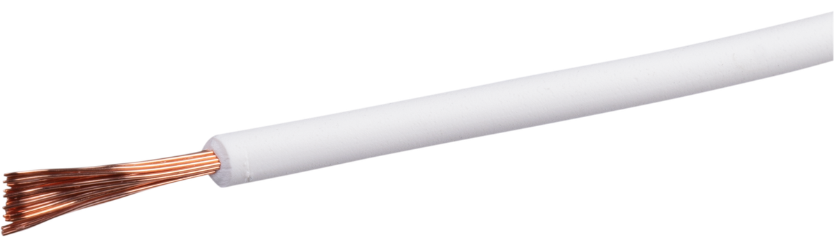 Toron T sans halogène 1mm² blanc Eca, Bobine à 100m