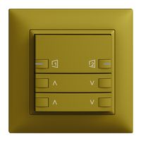 UP-Frontset EDIZIOdue zeptrionAIR Motor 2K S1/S2 mit LED olive