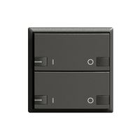 Tasto INC ZEP 2c/2t ON-OFF con LED EDIZIOdue nero