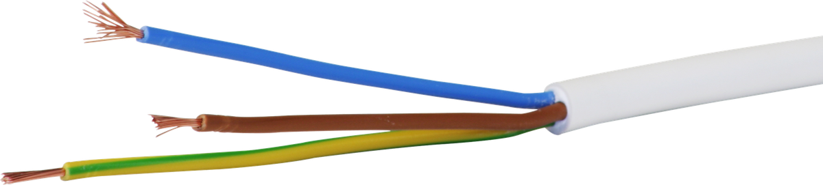 Kabel Td 3×0.75mm² LNPE weiss Eca